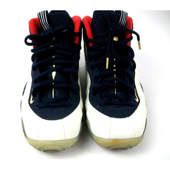 Nike Little Posite One GS Obsidian/Red/Gold Size 4Y Great Condition - Picture 5 of 10